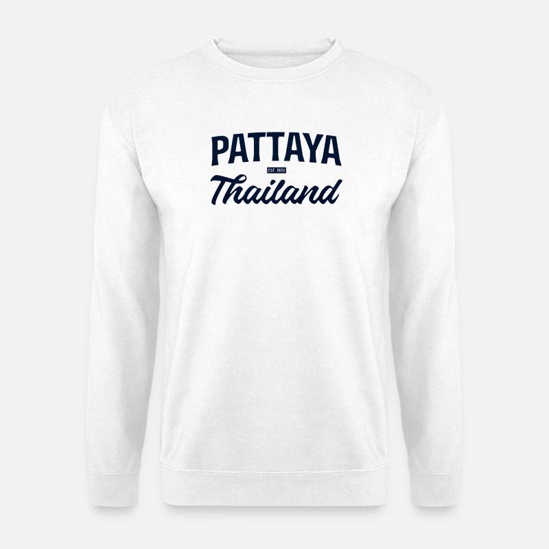 Pattaya Thailand Script - Unisex Pullover - Weiß