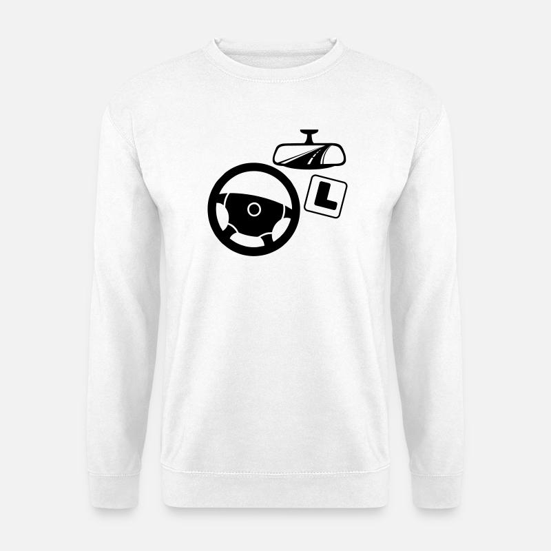 Driving instructor logo - Unisex Sweatshirt - white