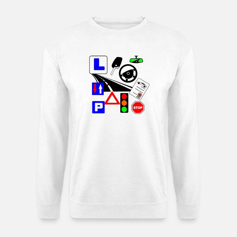 Verkehrsunterricht - Unisex Pullover - Weiß