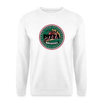 Aujourd’hui, c’est la journée de la pizza - Sweat-shirt Unisexe - blanc - Devant