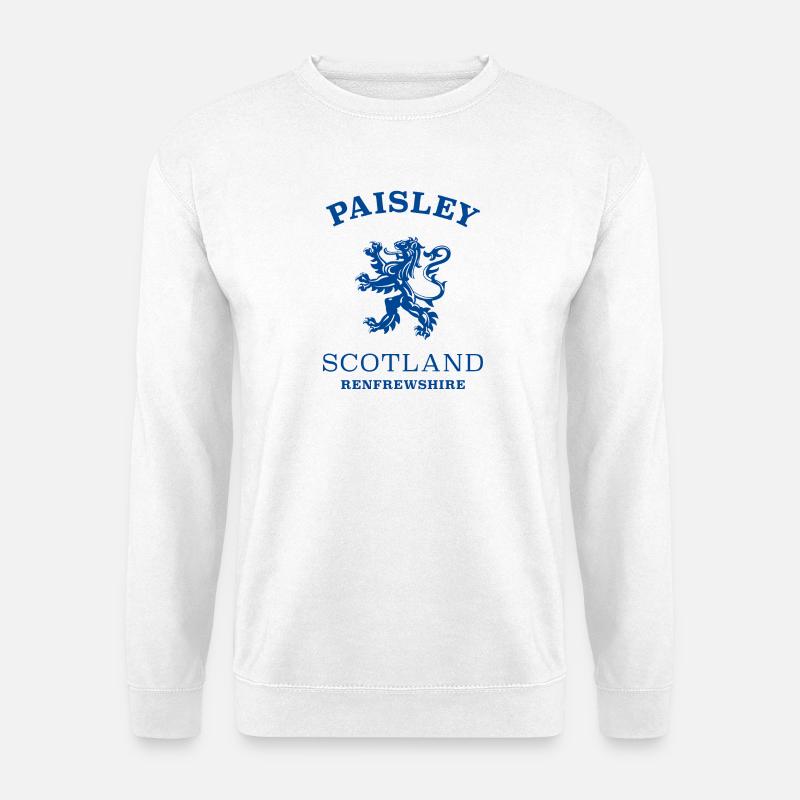 PAISLEY Schottland Scotland - Unisex Pullover - Weiß