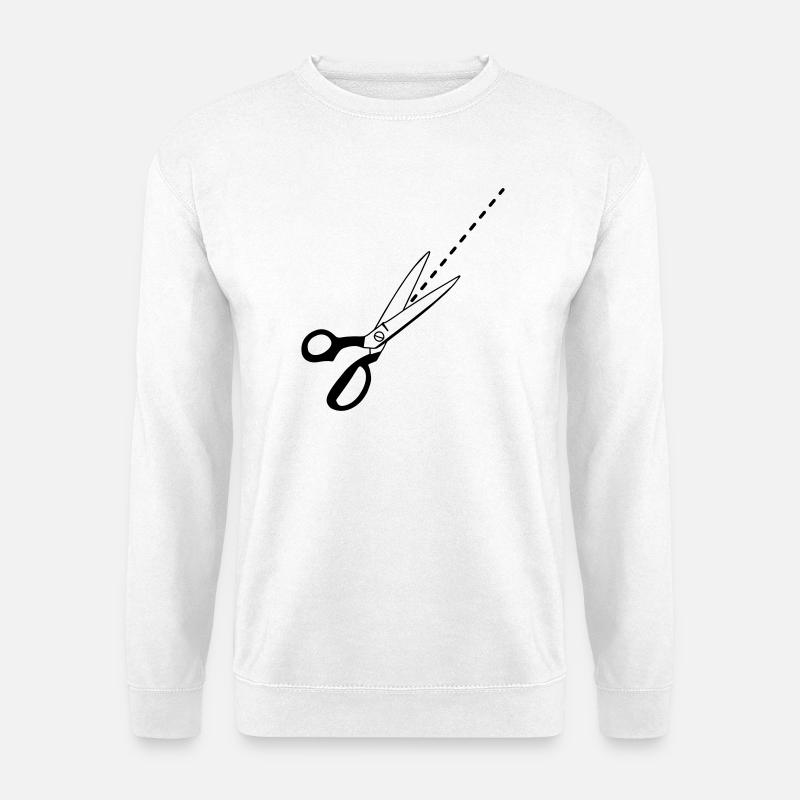 Pattern cutting logo tailor - Unisex Sweatshirt - white