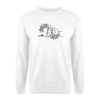 Geschenke Papa Tochter, passendes Set Vater Tochte - Unisex Pullover - Weiß - Vorne