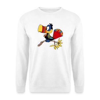 Papagei - Unisex Pullover - Weiß - Vorne