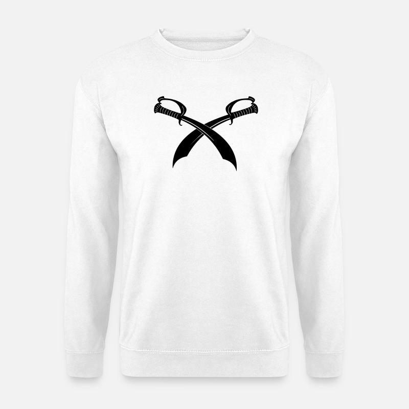 Schwerter gekreuzt - Unisex Pullover - Weiß
