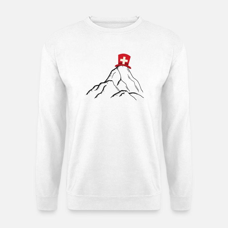Schweiz - Schweizer Berge - Unisex Pullover - Weiß