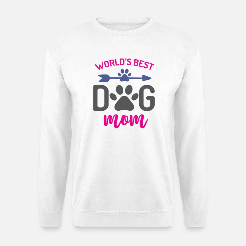 Die beste Hundemutter der Welt - Unisex Pullover - Weiß