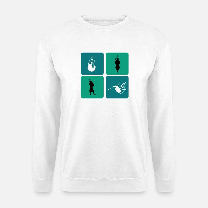 Dudelsack Design - Unisex Pullover - Weiß