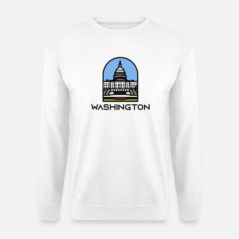 Washington - Capitole de l’État de Washington - Sweat-shirt Unisexe - blanc