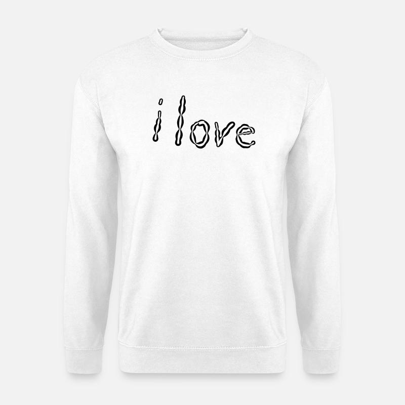 i love - Unisex Sweatshirt - white