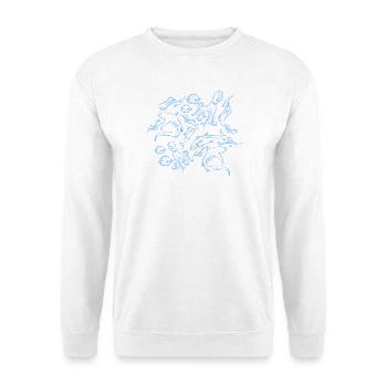 Marine Patterns - Unisex Sweatshirt - white - Front
