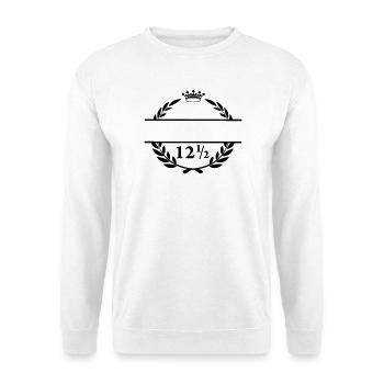 Lauwerkrans Namensbanner mit der Nummer 12 halb - Unisex Pullover - Weiß - Vorne