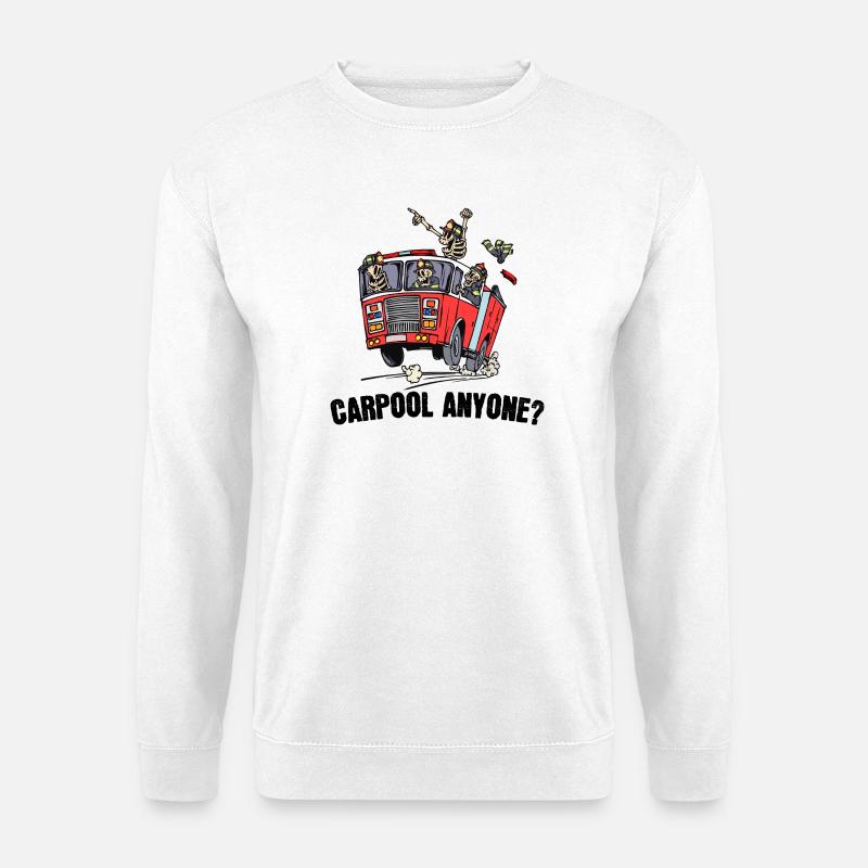 Berufsfeuerwehr Feuerwehr Statement Feuerwehrauto - Unisex Pullover - Weiß