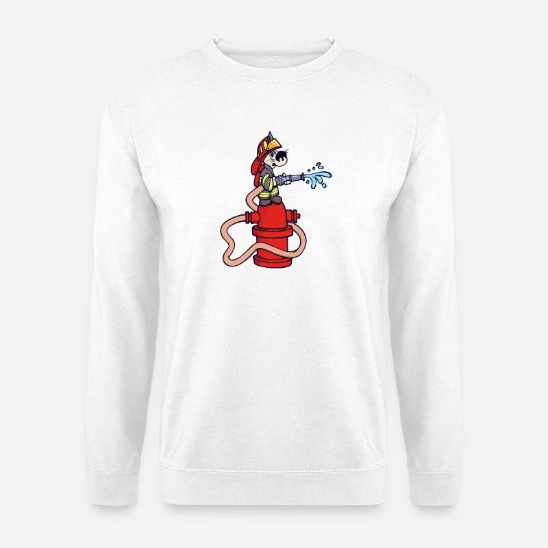 Firefighter Fire Hose Fire Brigade Fire - Unisex Sweatshirt - white
