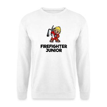 Volunteer Fire Brigade Lifesaver Statement - Unisex Sweatshirt - white - Front
