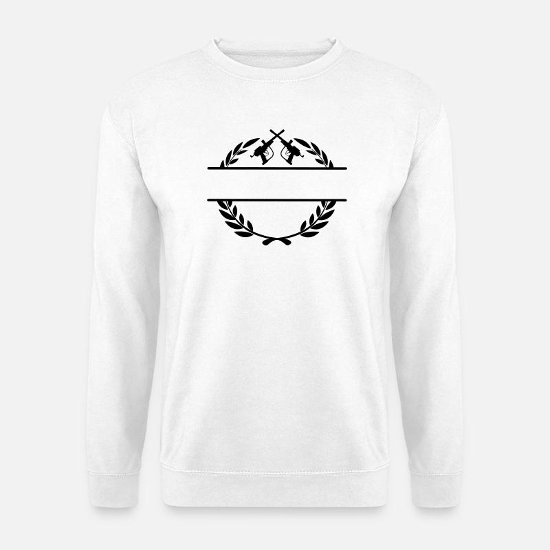 Logo Paintball. - Unisex Pullover - Weiß
