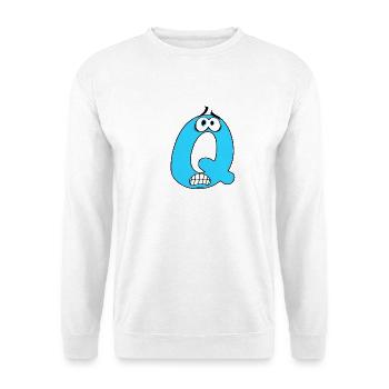 Q - Unisex Pullover - Weiß - Vorne