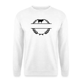 Proud of the farmer cow - Unisex Sweatshirt - white - Front