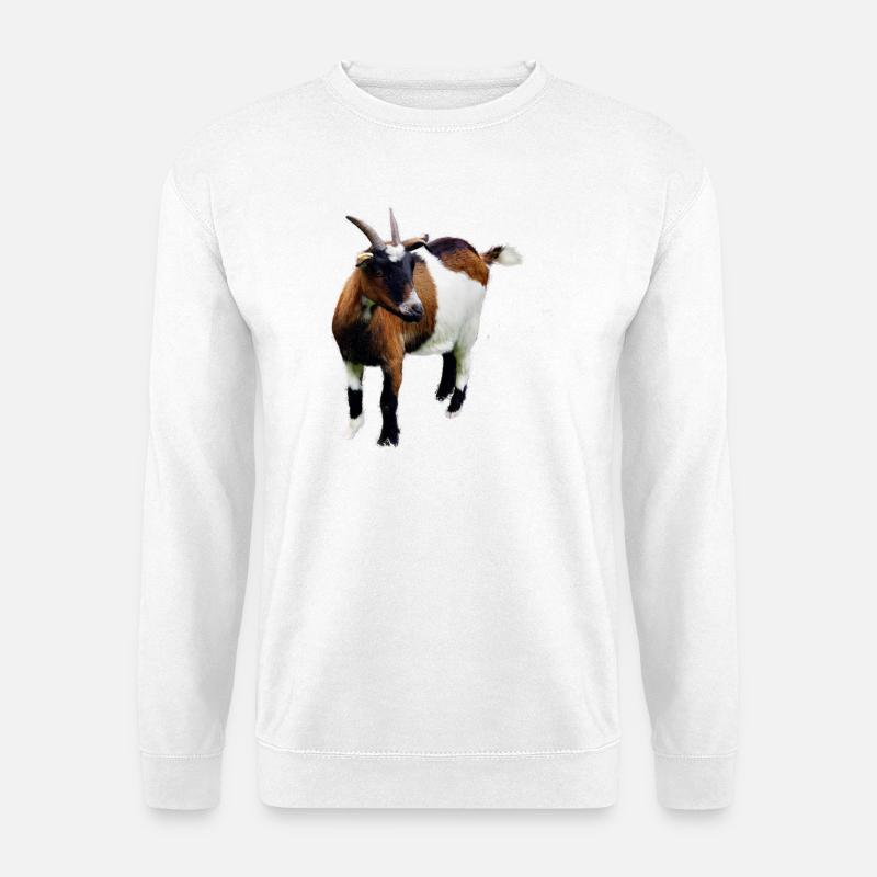 Ziege - Unisex Pullover - Weiß