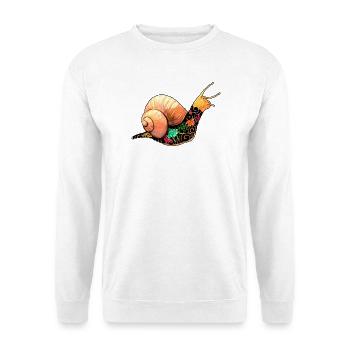Yakuza Schnecke - Unisex Pullover - Weiß - Vorne