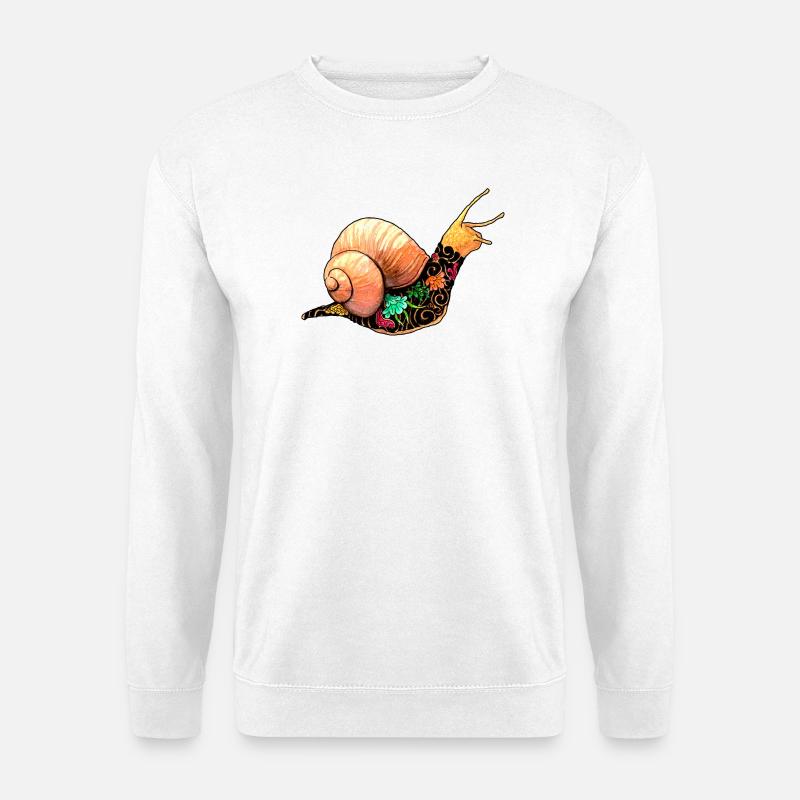 Yakuza Schnecke - Unisex Pullover - Weiß