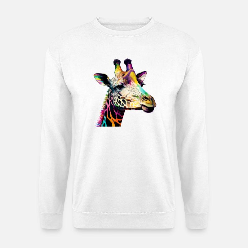Giraffe - Unisex Pullover - Weiß