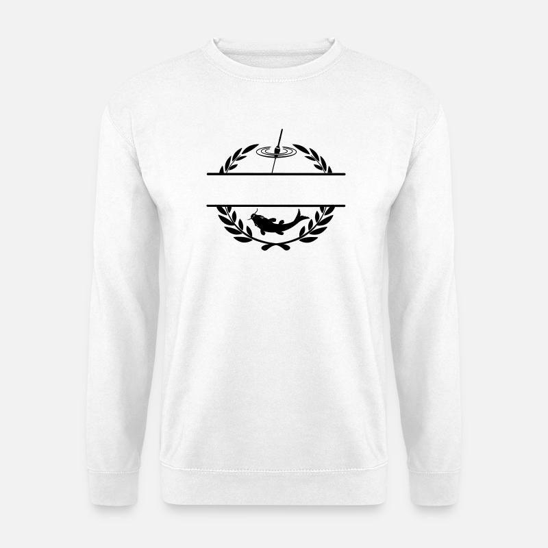 Fischschwimmer 008 - Unisex Pullover - Weiß