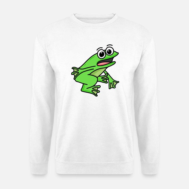 Frog motif - Unisex Sweatshirt - white