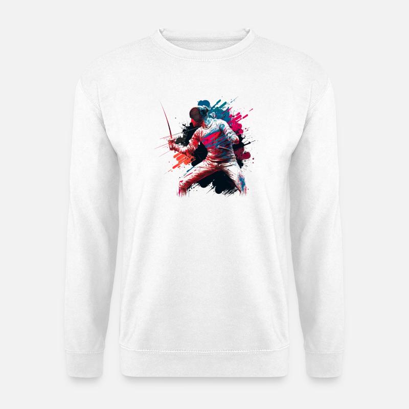 Couleur Explosif Escrimeur Graffiti - Sweat-shirt Unisexe - blanc