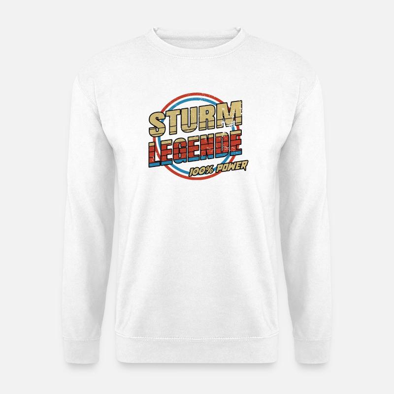 Sturm Legende - Unisex Pullover - Weiß