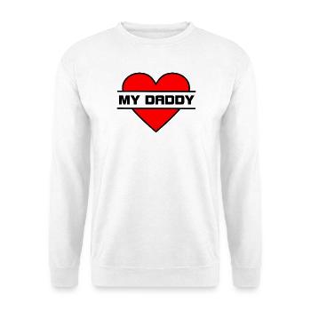 Love you heart 034 - Unisex Sweatshirt - white - Front