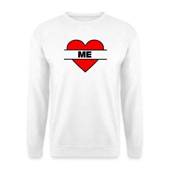 Herz, ich liebe mich - Unisex Pullover - Weiß - Vorne