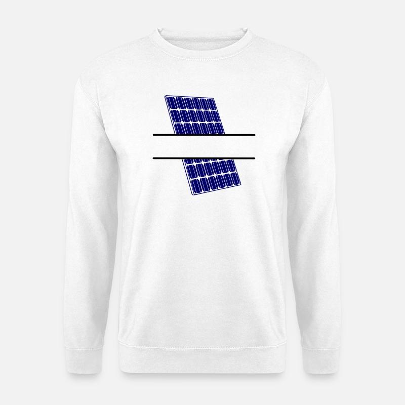 Solar panel for generating energy - Unisex Sweatshirt - white