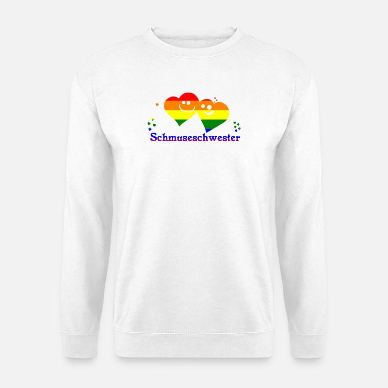 Schmuseschwester - Unisex Pullover - Weiß