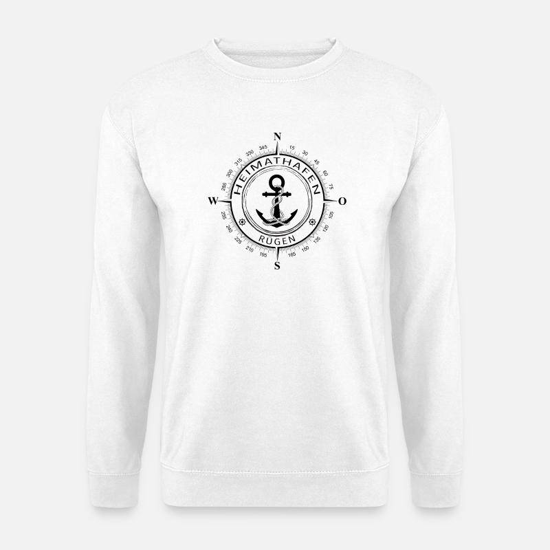 Heimathafen Rügen - Unisex Pullover - Weiß
