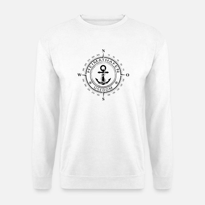 Heimathafen Usedom - Unisex Pullover - Weiß