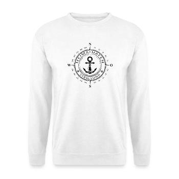 Heimathafen Stralsund - Unisex Pullover - Weiß - Vorne
