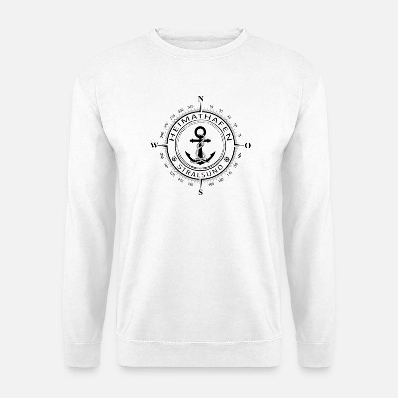 Heimathafen Stralsund - Unisex Pullover - Weiß