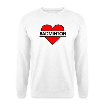 Badminton 35 - Unisex Pullover - Weiß - Vorne