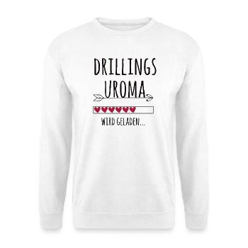 werdende Drillingsuroma Schwangerschaft Drillinge - Unisex Pullover - Weiß - Vorne