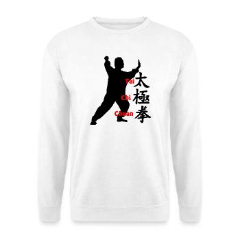 Chinesisches Zeichen und Text Taichi Chuan - Unisex Pullover - Weiß - Vorne