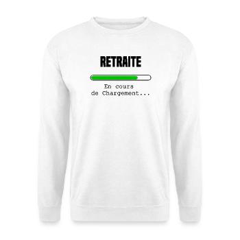 Retraite en cours de chargement - Sweat-shirt Unisexe - blanc - Devant