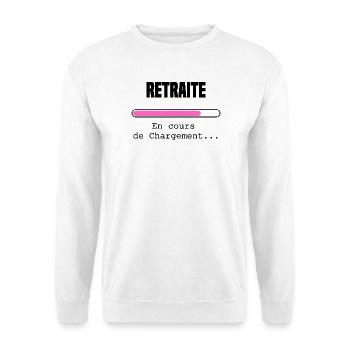 Retraite en cours de chargement - Sweat-shirt Unisexe - blanc - Devant