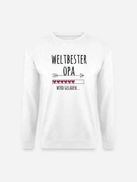 werdender Opa Schwangerschaft Geschenk - Unisex Pullover - Weiß