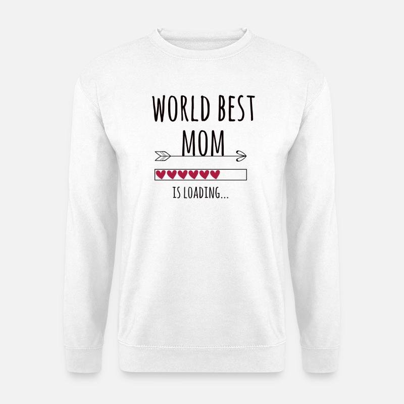 werdende world best Mama Schwangerschaft Geschenk - Unisex Pullover - Weiß