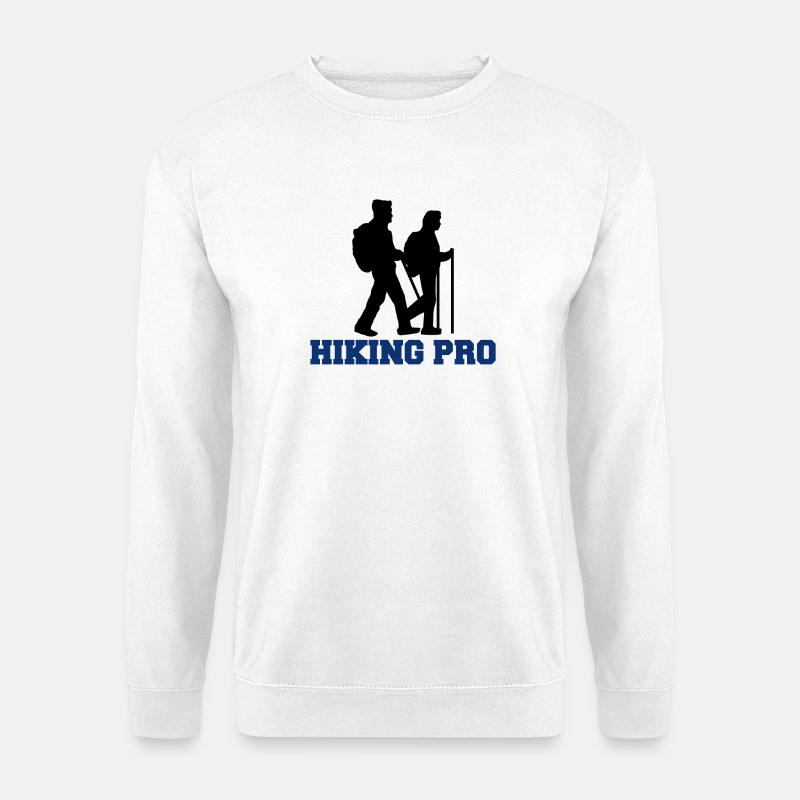 Wnaderer Gipfel Statement Wandern Bergsteigen - Unisex Pullover - Weiß