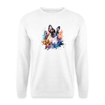 Bouledogue français - Sweat-shirt Unisexe - blanc - Devant