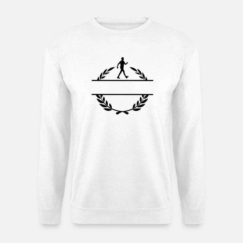 Wanderer im Lorbeerkranz - Unisex Pullover - Weiß