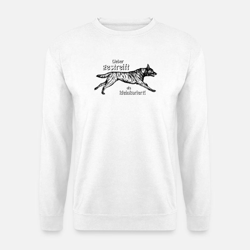 Better striped than small-minded - 2 - Unisex Sweatshirt - white