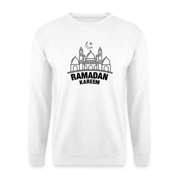 Ramadan Kareem mosque - Unisex Sweatshirt - white - Front